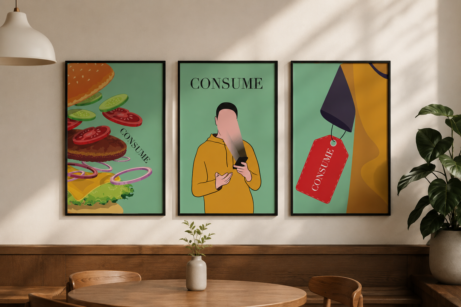 Consumption Graphic Design Posters