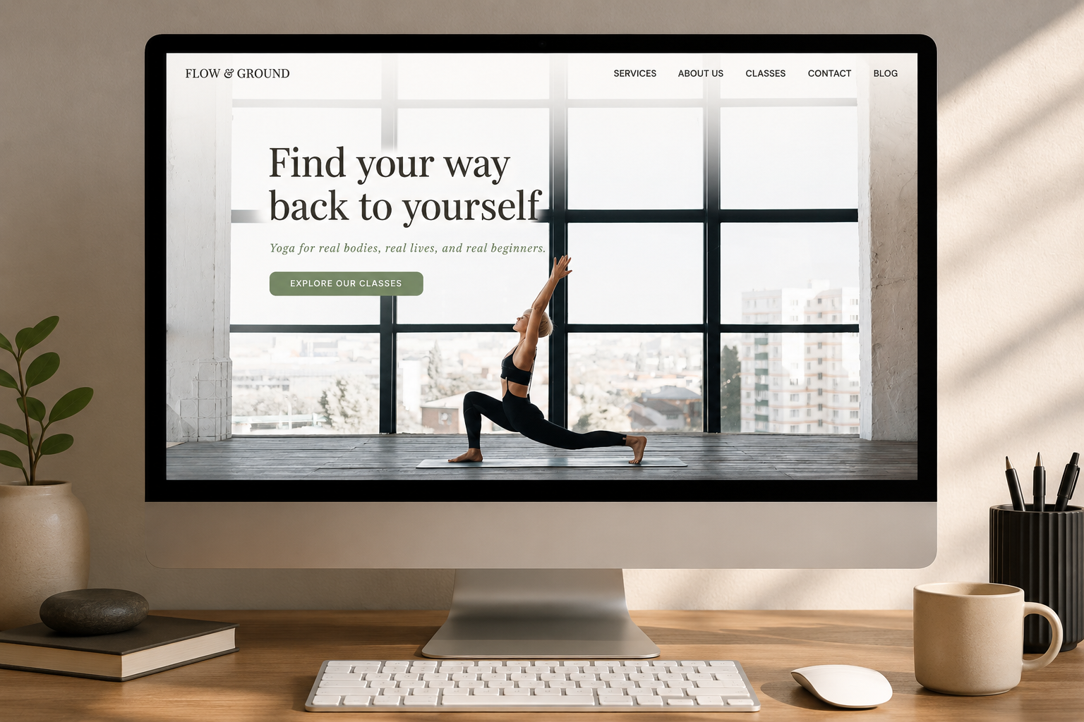 Flow & Ground website design